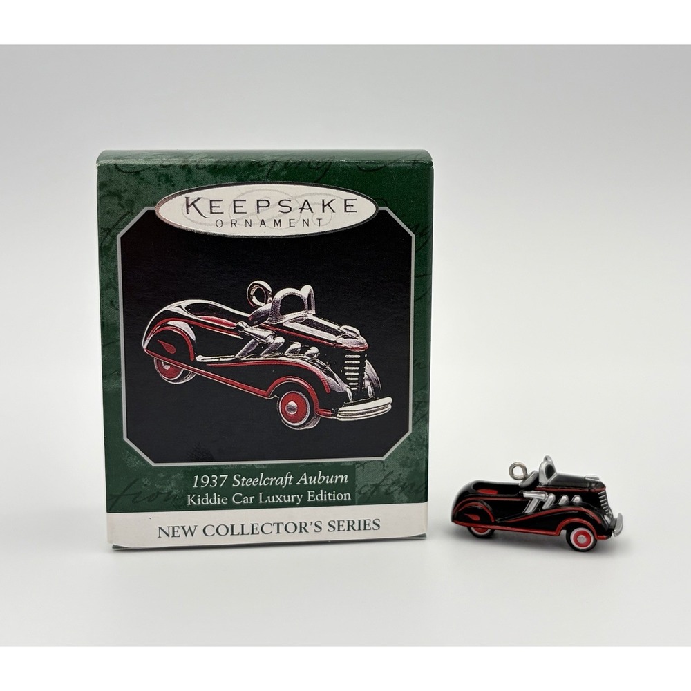 Hallmark Keepsake Ornament 1937 Steelcraft Auburn Kiddie Car Luxury Edition 1998